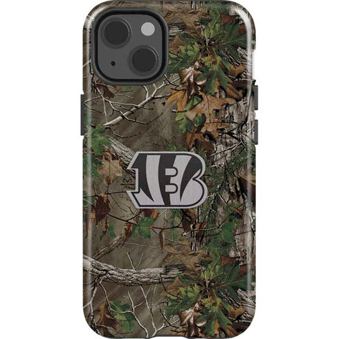 NFL Cincinnati Bengals Realtree Xtra Green Camo iPhone 15 Impact Case