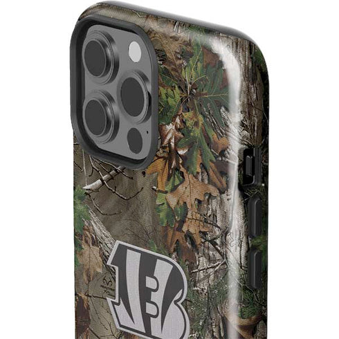NFL Cincinnati Bengals Realtree Xtra Green Camo iPhone 15 Pro Max Impact Case