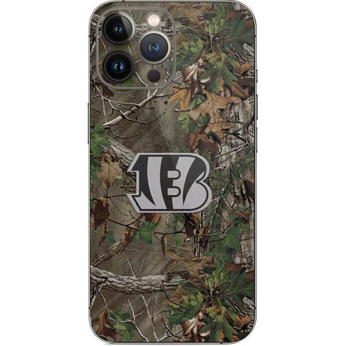 NFL Cincinnati Bengals Realtree Xtra Green Camo iPhone 14 Pro Max Skin