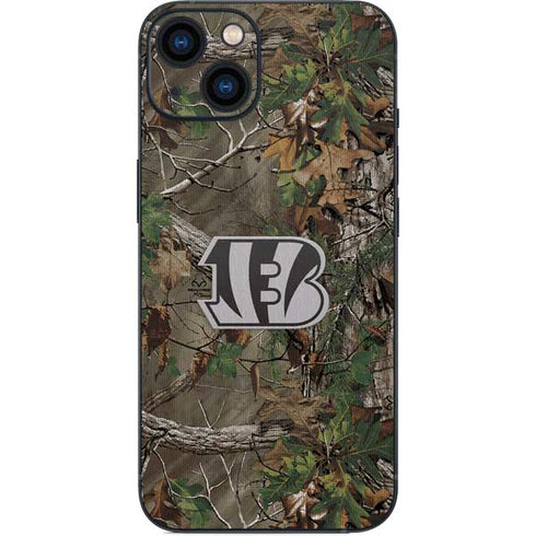 NFL Cincinnati Bengals Realtree Xtra Green Camo iPhone 14 Skin