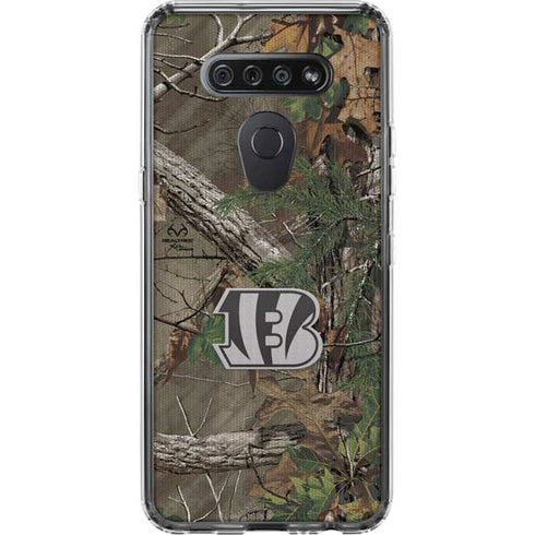 NFL Cincinnati Bengals Realtree Xtra Green Camo LG K51/Q51 Clear Case