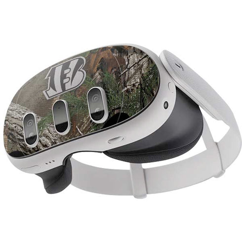 NFL Cincinnati Bengals Realtree Xtra Green Camo Meta Quest 3 Skin
