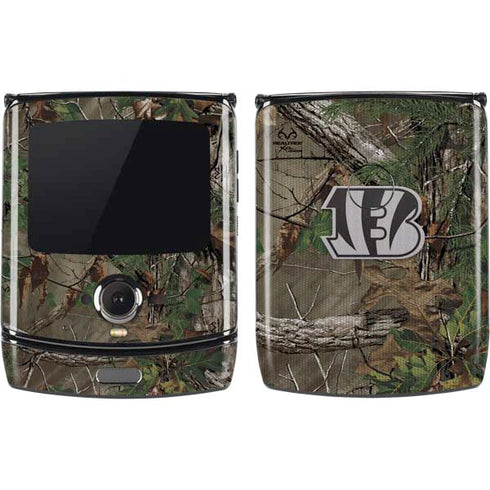 NFL Cincinnati Bengals Realtree Xtra Green Camo Motorola RAZR Skin