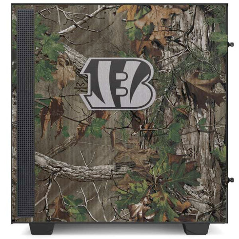 NFL Cincinnati Bengals Realtree Xtra Green Camo NZXT H510 Compact ATX Mid-Tower Case Skin