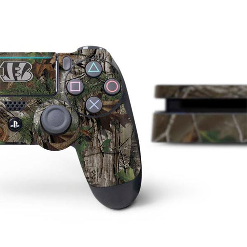NFL Cincinnati Bengals Realtree Xtra Green Camo PS4 Slim Bundle Skin