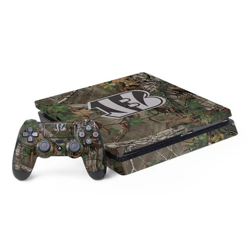 NFL Cincinnati Bengals Realtree Xtra Green Camo PS4 Slim Bundle Skin