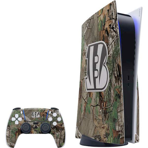 NFL Cincinnati Bengals Realtree Xtra Green Camo PS5 Bundle Skin