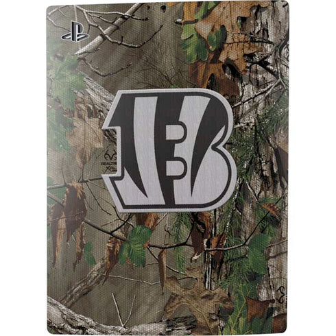 NFL Cincinnati Bengals Realtree Xtra Green Camo PS5 Digital Edition Console Skin