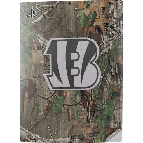 NFL Cincinnati Bengals Realtree Xtra Green Camo PS5 Digital Edition Console Skin