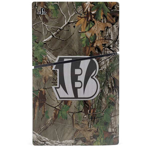 NFL Cincinnati Bengals Realtree Xtra Green Camo PS5 Slim Digital Edition Bundle Skin