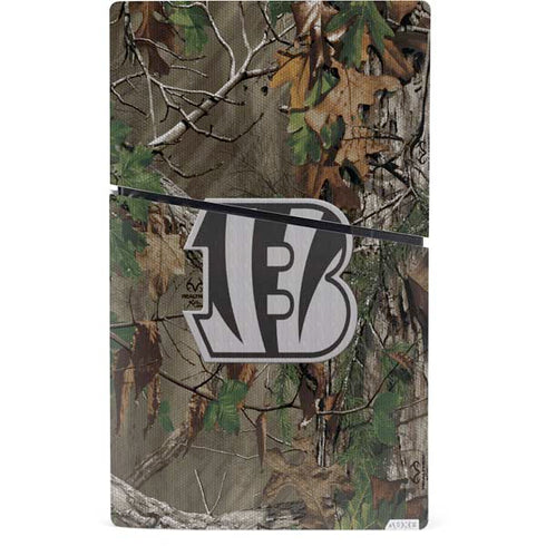 NFL Cincinnati Bengals Realtree Xtra Green Camo PS5 Slim Digital Edition Bundle Skin
