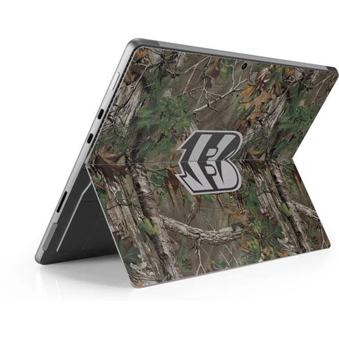 NFL Cincinnati Bengals Realtree Xtra Green Camo Surface Pro 9 Skin