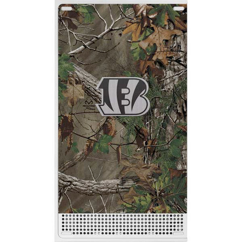 NFL Cincinnati Bengals Realtree Xtra Green Camo Xbox Series S Console Skin