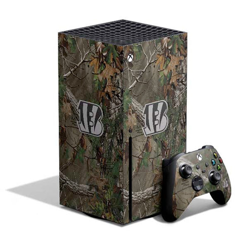 NFL Cincinnati Bengals Realtree Xtra Green Camo Xbox Series X Bundle Skin