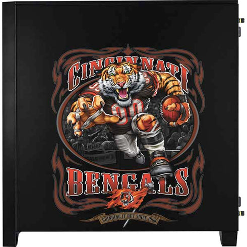 Liquid Blue NFL Cincinnati Bengals Running Back Corsair 4000D Tempered Glass Mid-Tower ATX Case Skin