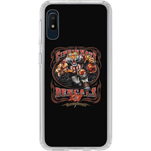 Liquid Blue NFL Cincinnati Bengals Running Back Galaxy A10e Clear Case