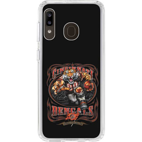 Liquid Blue NFL Cincinnati Bengals Running Back Galaxy A20 Clear Case