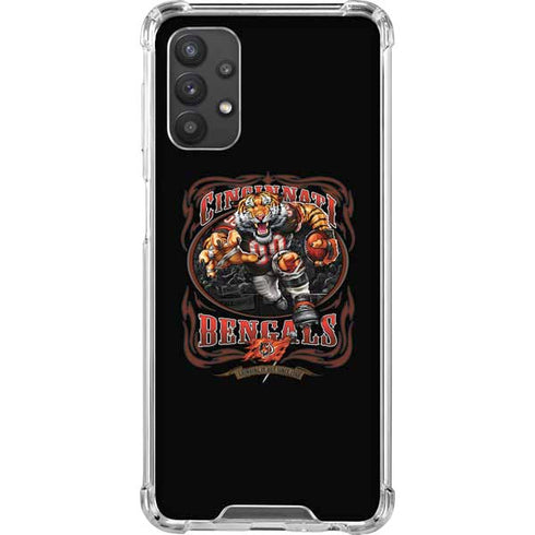 Liquid Blue NFL Cincinnati Bengals Running Back Galaxy A32 5G Clear Case