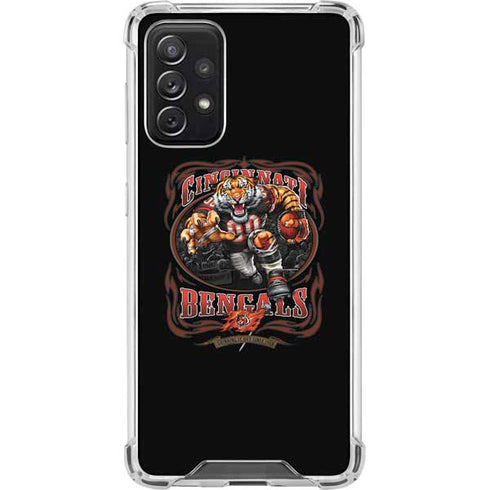 Liquid Blue NFL Cincinnati Bengals Running Back Galaxy A72 5G Clear Case