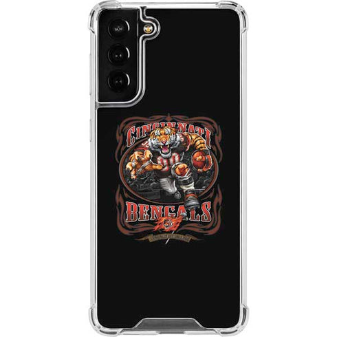 Liquid Blue NFL Cincinnati Bengals Running Back Galaxy S21 FE Clear Case