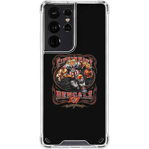Liquid Blue NFL Cincinnati Bengals Running Back Galaxy S21 Ultra 5G Clear Case