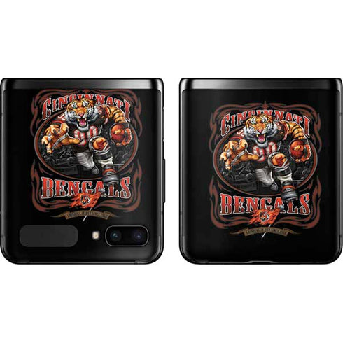 Liquid Blue NFL Cincinnati Bengals Running Back Galaxy Z Flip Skin