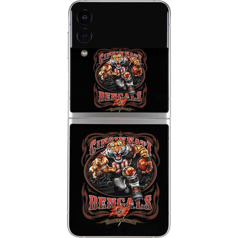 Liquid Blue NFL Cincinnati Bengals Running Back Galaxy Z Flip3 5G Skin