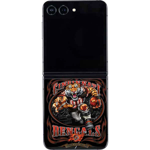Liquid Blue NFL Cincinnati Bengals Running Back Galaxy Z Flip5 5G Skin