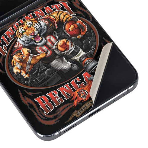 Liquid Blue NFL Cincinnati Bengals Running Back Galaxy Z Flip5 5G Skin