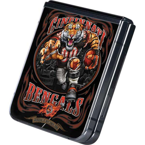 Liquid Blue NFL Cincinnati Bengals Running Back Galaxy Z Flip5 5G Skin
