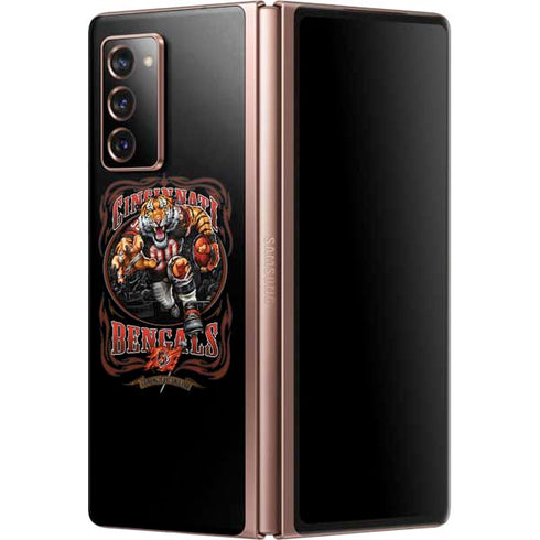 Liquid Blue NFL Cincinnati Bengals Running Back Galaxy Z Fold2 5G Skin