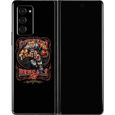 Liquid Blue NFL Cincinnati Bengals Running Back Galaxy Z Fold2 5G Skin