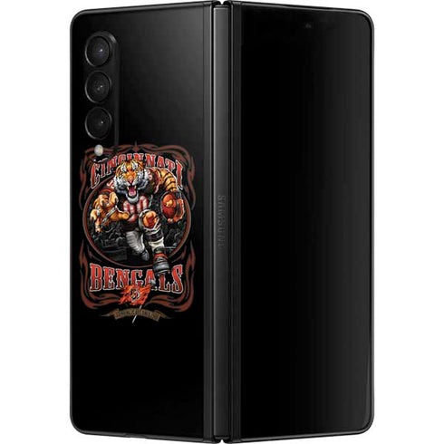 Liquid Blue NFL Cincinnati Bengals Running Back Galaxy Z Fold3 5G Skin