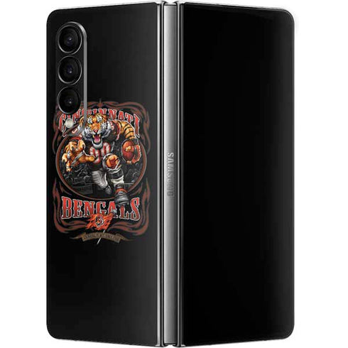 Liquid Blue NFL Cincinnati Bengals Running Back Galaxy Z Fold4 5G Skin