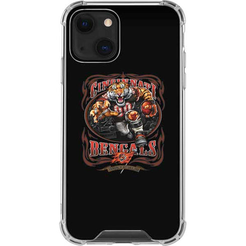 Liquid Blue NFL Cincinnati Bengals Running Back iPhone 13 Mini Clear Case