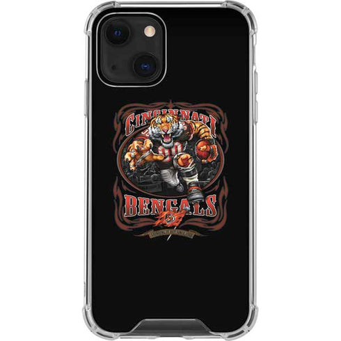 Liquid Blue NFL Cincinnati Bengals Running Back iPhone 14 Plus Clear Case