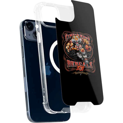 Liquid Blue NFL Cincinnati Bengals Running Back iPhone 15 Plus MagSafe Case