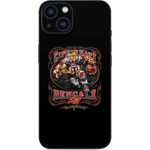 Liquid Blue NFL Cincinnati Bengals Running Back iPhone 14 Plus Skin