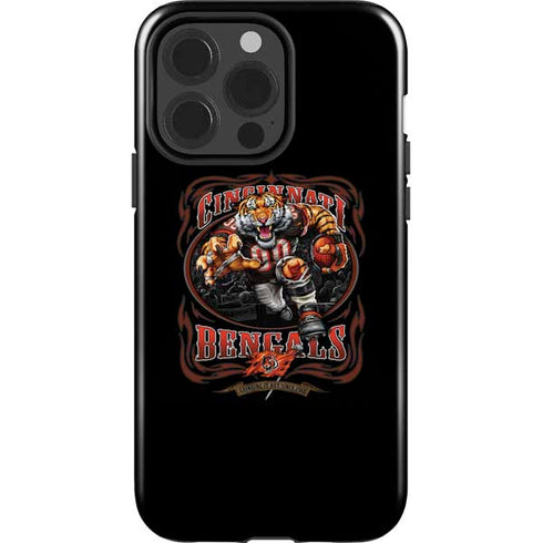 Liquid Blue NFL Cincinnati Bengals Running Back iPhone 15 Pro Impact Case