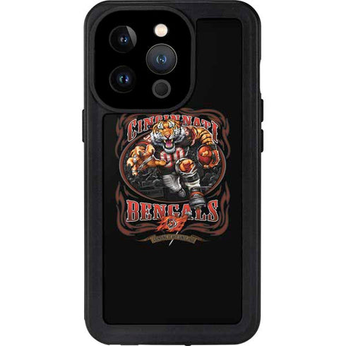 Liquid Blue NFL Cincinnati Bengals Running Back iPhone 14 Pro Waterproof Case
