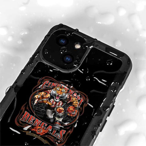 Liquid Blue NFL Cincinnati Bengals Running Back iPhone 15 Plus Waterproof Case