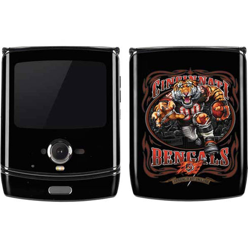 Liquid Blue NFL Cincinnati Bengals Running Back Motorola RAZR Skin