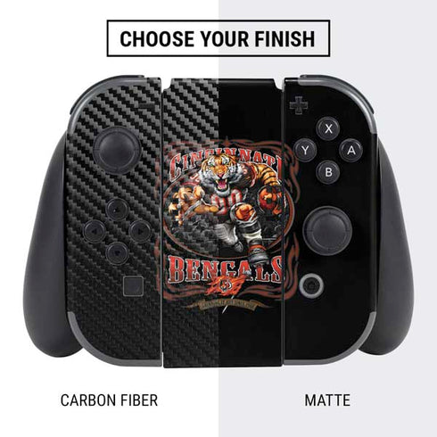 Liquid Blue NFL Cincinnati Bengals Running Back Nintendo Switch Bundle Skin