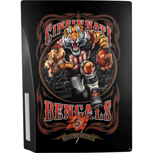 Liquid Blue NFL Cincinnati Bengals Running Back PS5 Console Skin