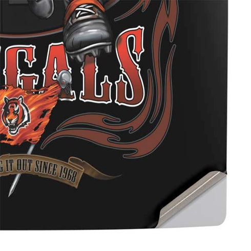 Liquid Blue NFL Cincinnati Bengals Running Back PS5 Console Skin