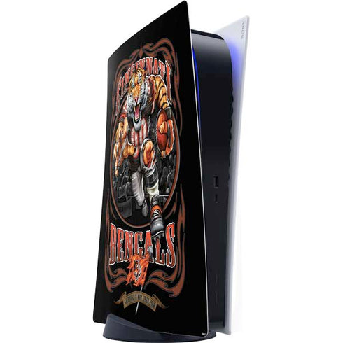 Liquid Blue NFL Cincinnati Bengals Running Back PS5 Digital Edition Console Skin