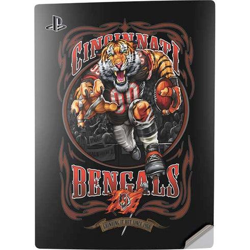 Liquid Blue NFL Cincinnati Bengals Running Back PS5 Digital Edition Console Skin