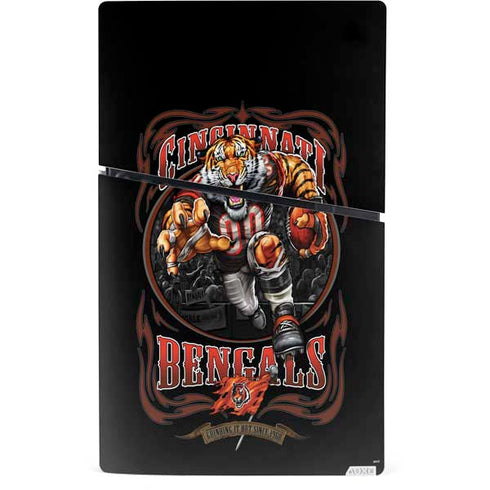Liquid Blue NFL Cincinnati Bengals Running Back PS5 Slim Digital Edition Bundle Skin