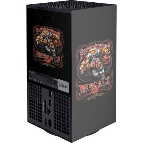 Liquid Blue NFL Cincinnati Bengals Running Back Xbox Series X Console Skin