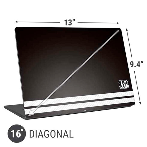 NFL Cincinnati Bengals Shutout Universal Laptop 16in (13 x 9.4in) Skin